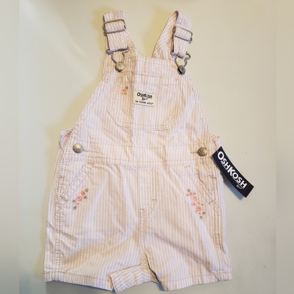 OshKosh B'gosh Light Purple Striped Overalls